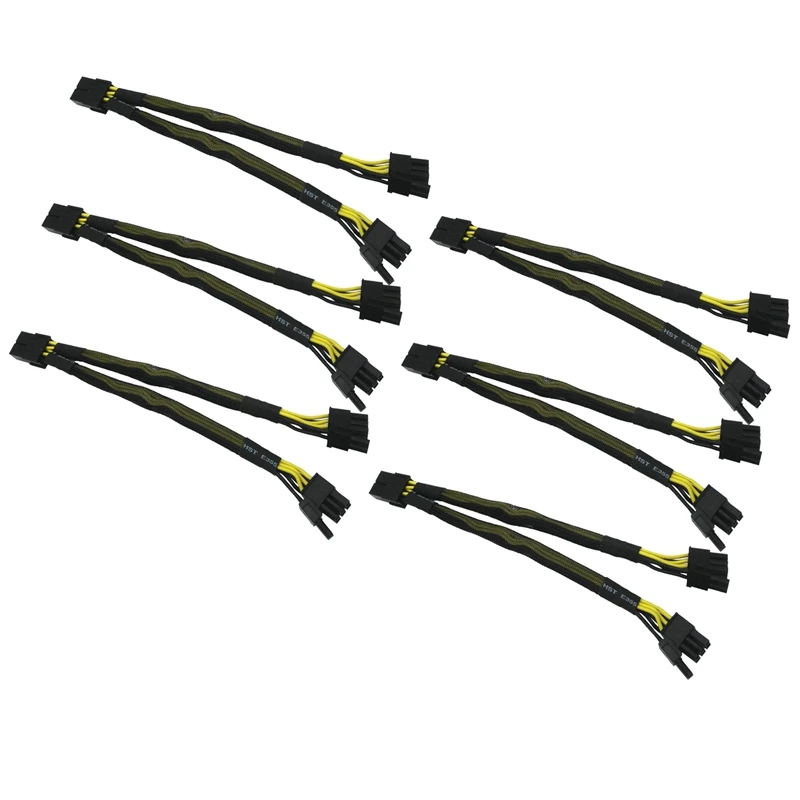 Удлинительный кабель PCI-E для видеокарты питания с 6 контактами на 2 контакта 8