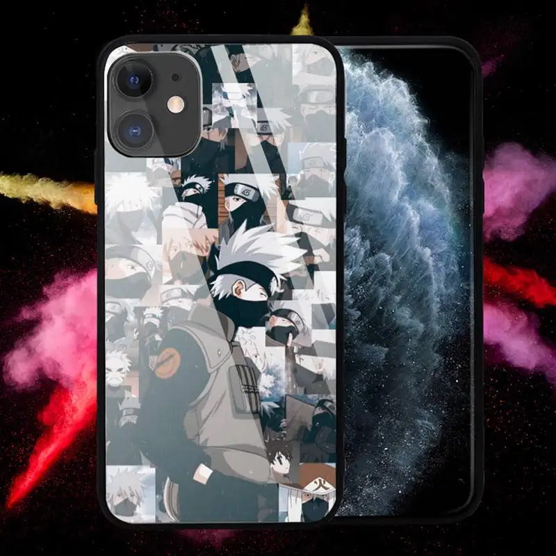 

Naruto Kakashi new Phone Case Tempered glass For iphone 6 6S 7 8 plus X XS XR 11 12 mini PRO MAX