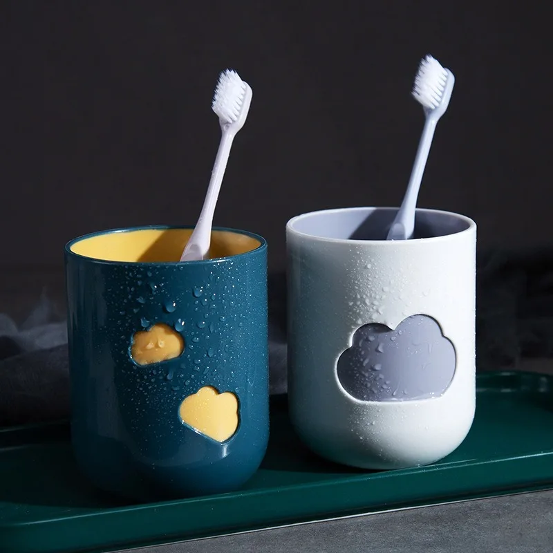 

1PCS Tooth Mug Household Plastic Rinse Cup Brush Cup Multifunction PP Material Washing Tooth Cup Wash Cups Bathroom Accessories