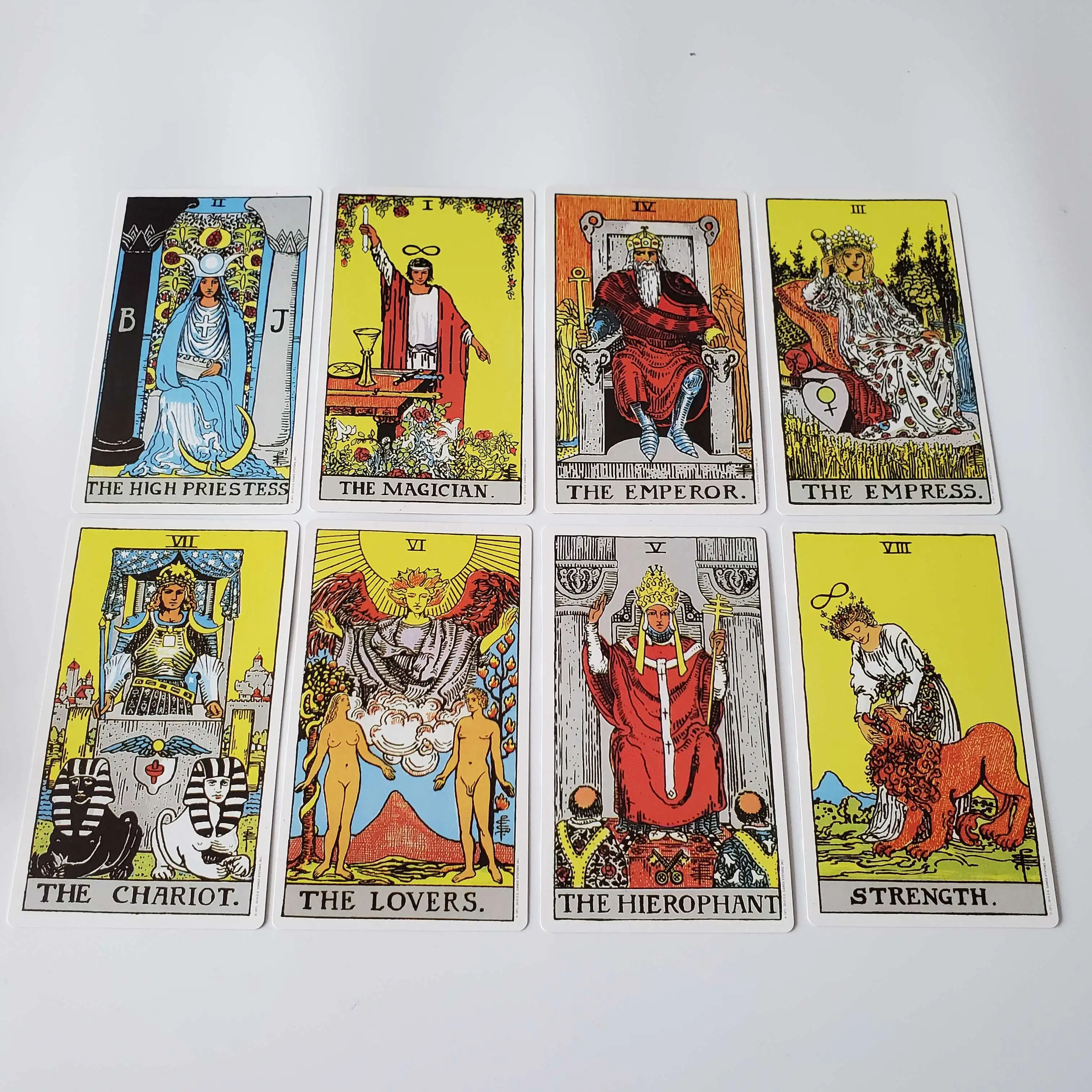 Полностью английские Гигантские карты RiderTarot колода таинственных карт Таро Уайта