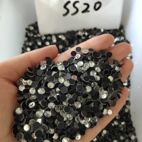 SS20 720PCS Crystal Новая распродажа, разноцветные стразы для горячей фиксации 1200 шт, хрустальные декоративные камни для одежды, орнамент - Цвет: SS20 720PCS Crystal