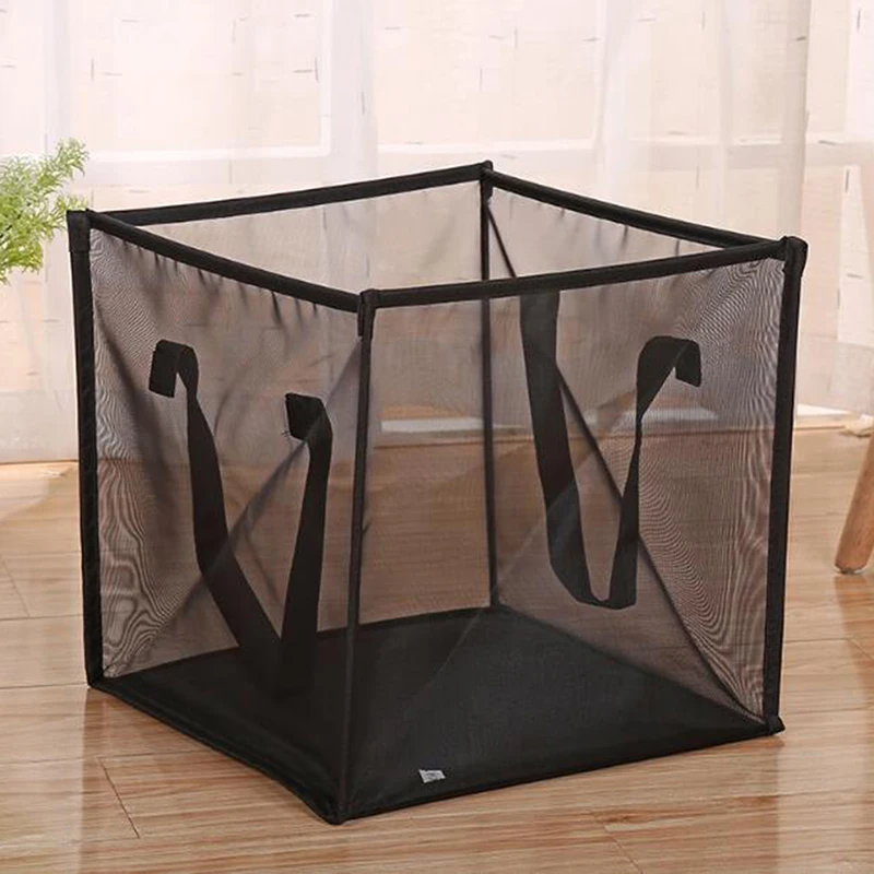 

Home Daily Necessities Clothes Storage Bag Practical Black Folding Hamper Magic Dirty Clothes Blue Underwear Storage Basket