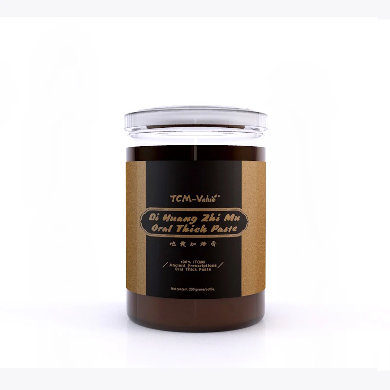 

TCM-Value Di Huang Zhi Mu Oral Thick Paste, Treatment of male prostatitis, Hypertrophy of prostate, Prostate calcification, 230g