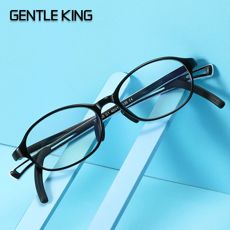 

GENTLE KING TR90 Glasses Kids Anti Blue Light Blocking Optical Frame Children Eyeglasses Girl Boy Clear lenses UV400 Anti Glare