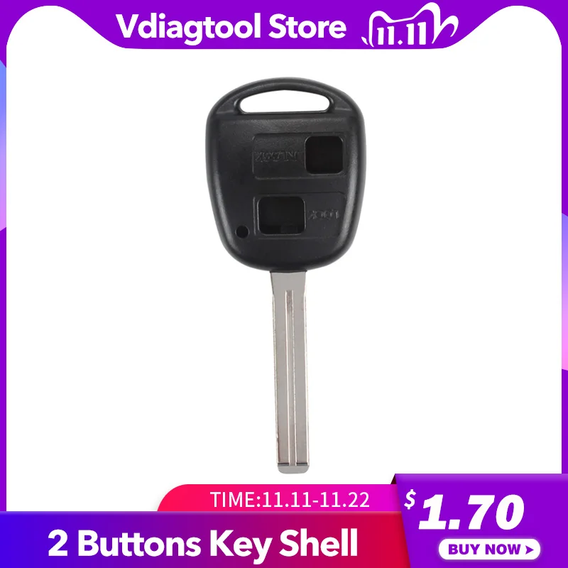 Vdiagtool сменный корпус чехол для дистанционного ключа Fob 2 кнопки Lexus Uncut Blade TOY40 TOY41