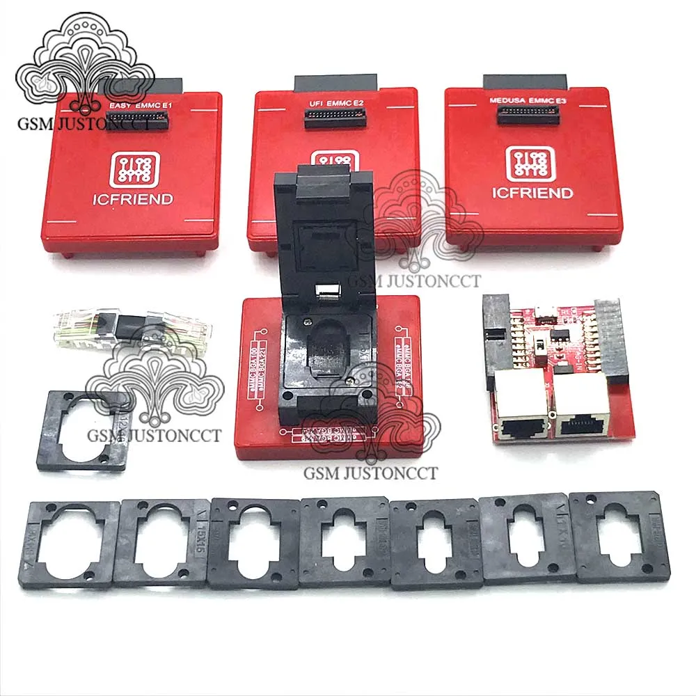 Newes Z3X легкий jtag plus box + ICFRIEND MOORC EMMC BGA / E MATE X Emate 13 в 1 для 100 136 168 153 169 162 186|Детали
