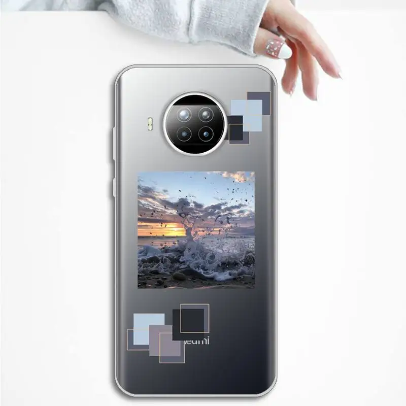 

Literary box, fresh, aesthetics Phone Case Transparent Clear for Xiaomi Redmi note 10 t 8 9 pro lite 11