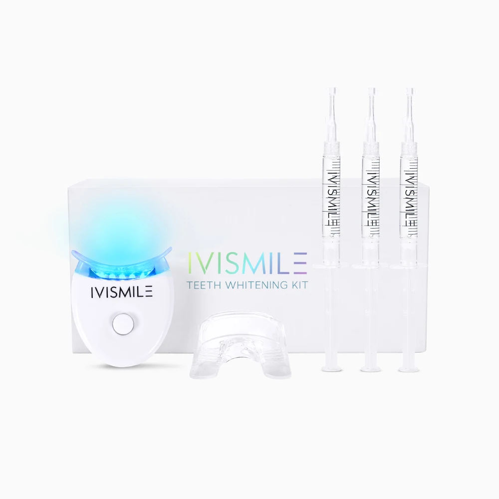 

IVISMILE Teeth Whitening Kit With Led Light Bleach Smile Whitener 35% Carbamide Peroxide Home Use Oral Care Dental Tools