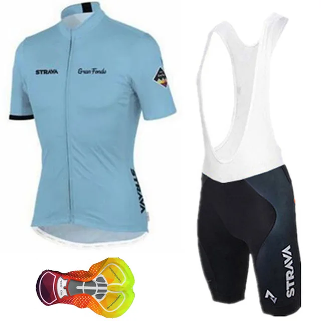 Слоновая кость Ropa Ciclismo Hombre Strava короткий рукав набор велосипедная дышащая одежда для велосипеда одежда для езды на велосипеде Джерси 16D гель - Цвет: Слоновая кость