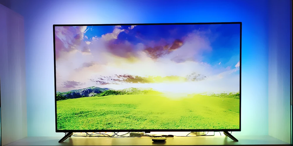4K Ambilight LED TV Backlights kit LED TV Ambilight effect for TV HDMI sources Dynamic ambient light RGB color for 40"-80" TV