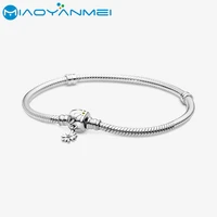 2020 spring new 925 sterling silver bracelet daisy flower clasp snake chain bracelet women fashion jewelry gift
