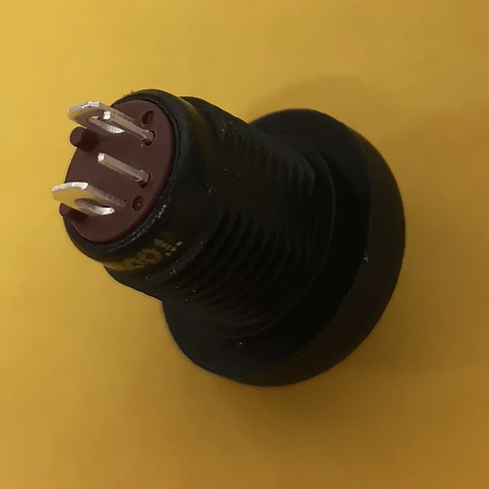 dot led 5A 250VAC Factory Supply black latching self locking or momentary 12mm IP67 LED Water Resistant Button Electric Switch |