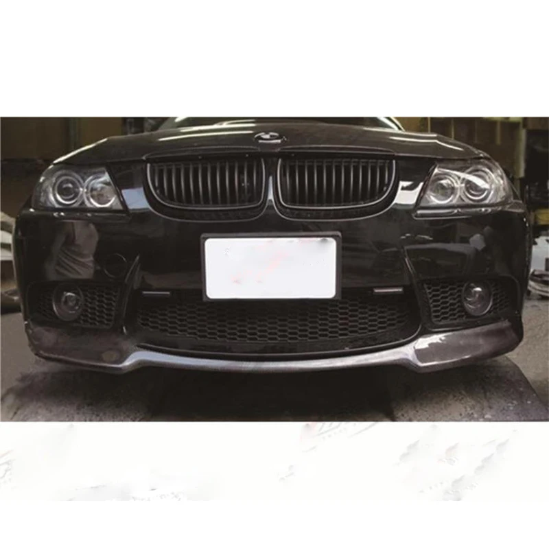 V образный спойлер для переднего бампера из углеродного волокна BMW e90 M3 2005 ~ 2008|diffuser