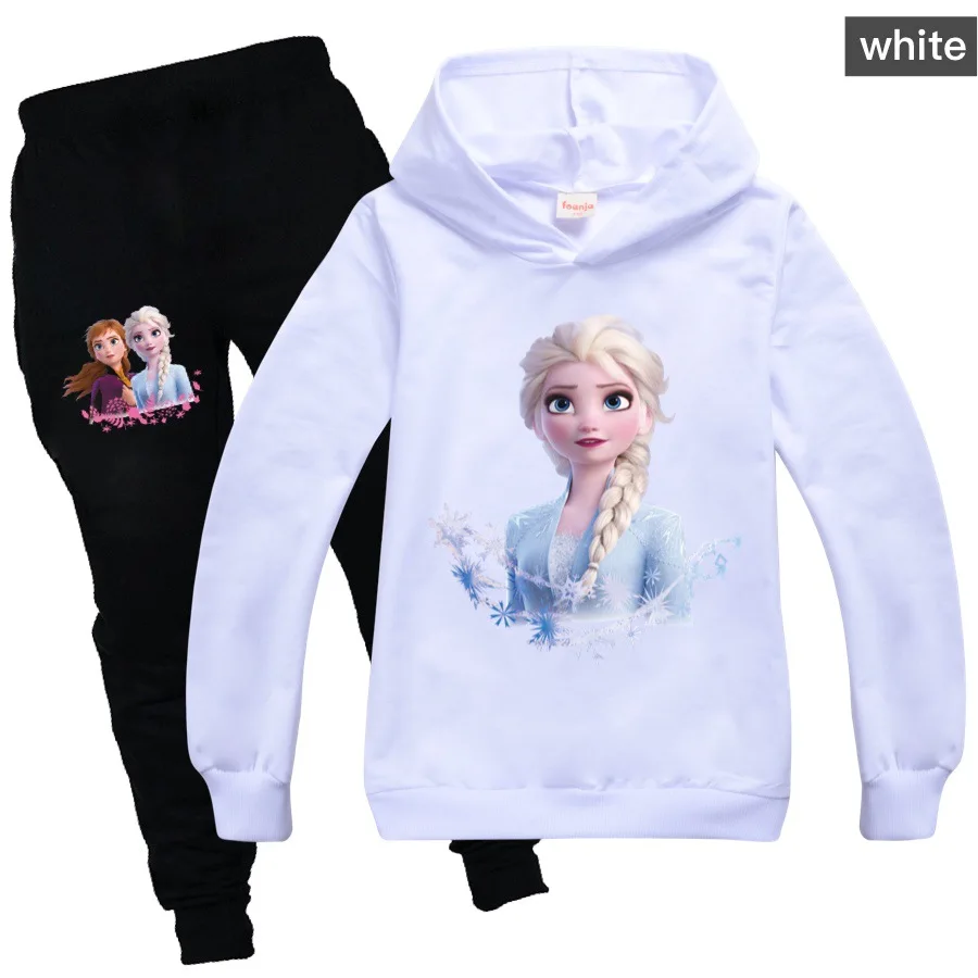 Детский спортивный костюм Disney Frozen комплект одежды для девочек худи и штаны