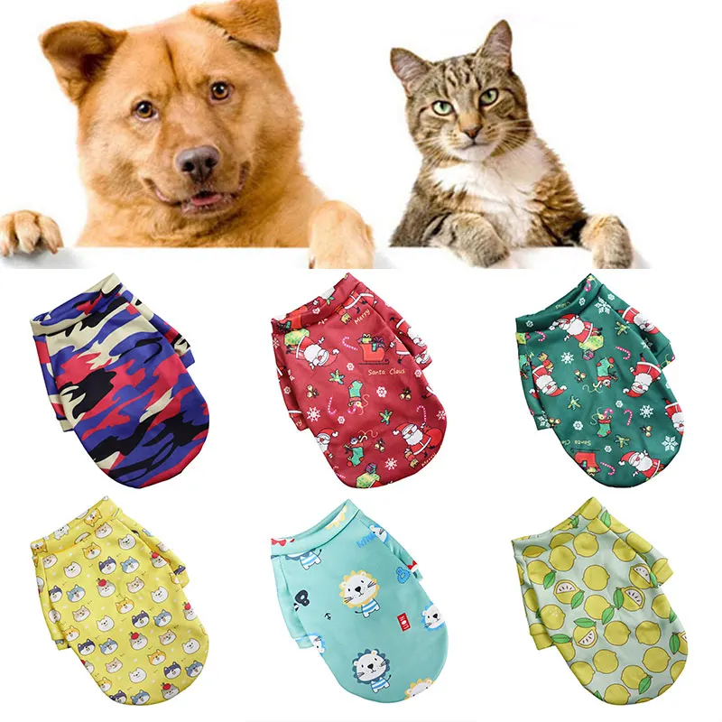 

Cartoon Comfortable Printed Hoodie Printing Cat Hoodie Pet Supplies Pet Hoodie Breathable Dog Hoodie Cute Animal Clothes