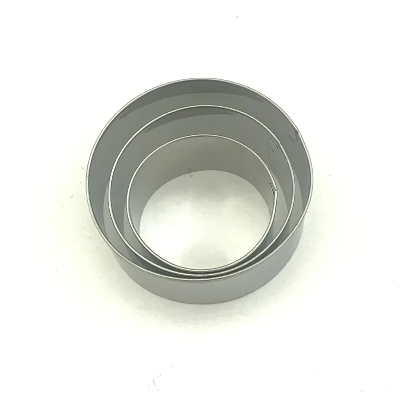 3 шт./упак. виде незаполненного круга сердце Нержавеющая сталь Sugarcraft Печенье Торт