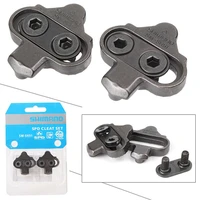2pcs mountain biycycle pedals for spd cleats pedal clipless cleat set mtb bike biking cleats clip in clips kit