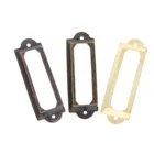 Этикетка металлическая, 62x18 мм, для мебели, держатель для карт, 12 шт.