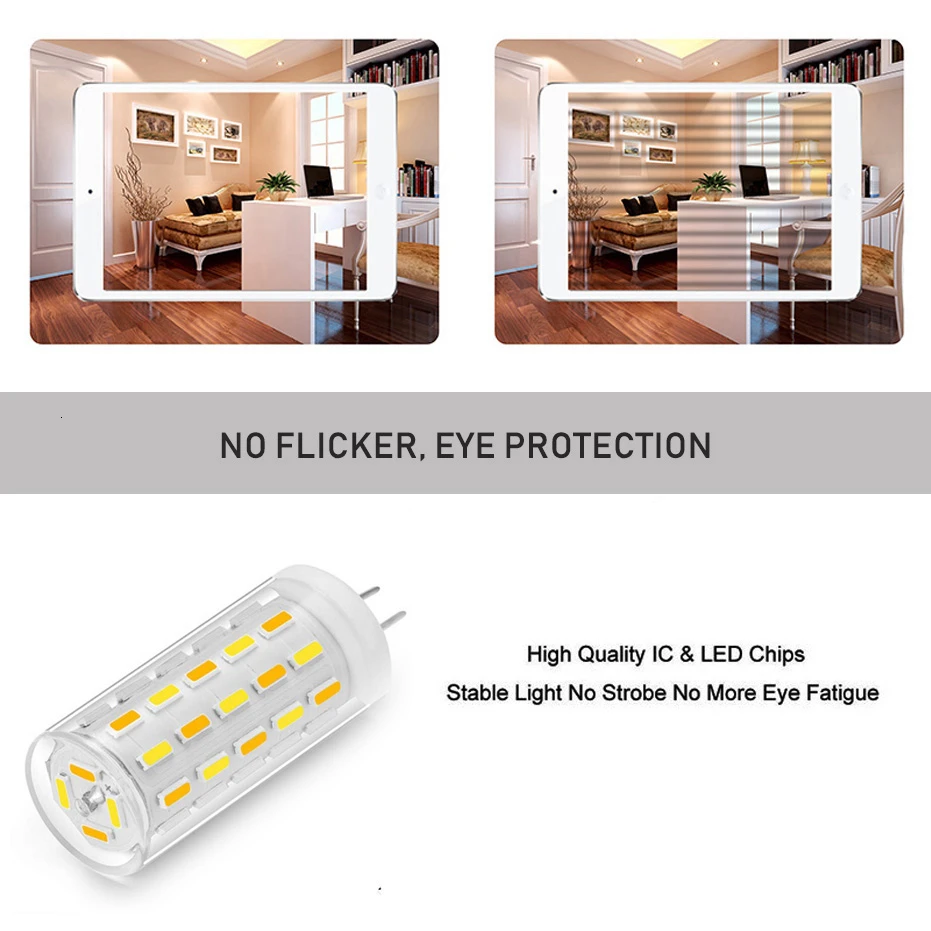 Светодиодный лампы 12V светодиодный G4 3W Smd 4014 54 светодиодный s Lihgt лампы три Цвет Температура регулируемый светодиодный светильник с украшением в виде кристаллов светильник домашний декор