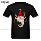 Забавный дизайн, Мужская футболка, хлопковые топы для мальчиков, футболки, Рождество, Санта Клаус, прыжки, принт, короткий рукав, круглый вырез, летняяосенняя одежда