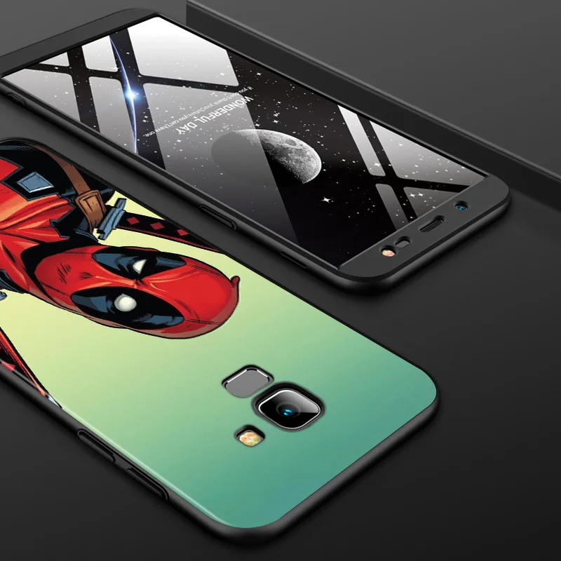

Marvel Avengers Deadpool Super Hero For Samsung Galaxy J8 J7 Duo J6 J5 Prime J4 Plus J3 J2 Core 2018 2017 2016 Black Phone Case