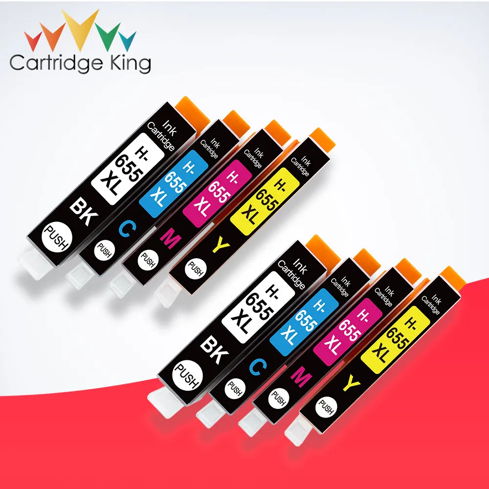 Картридж King 8PK 655XL чернильный картридж совместимый с HP 655 Deskjet 3525 5525 4615 4625 4525 6520 6525