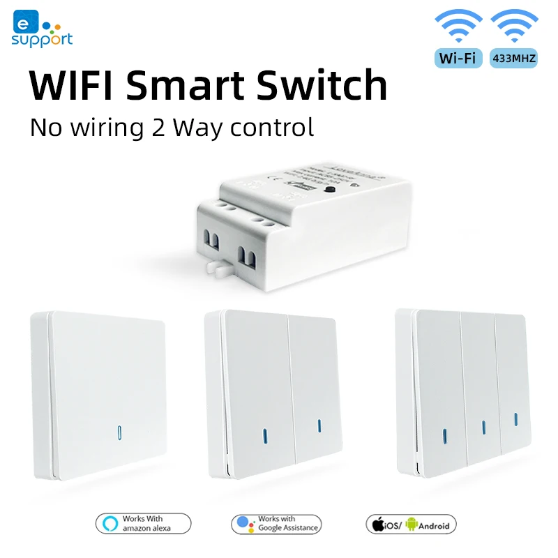 Умный светильник ель света eWeLink с Wi Fi RF433 и Беспроводной Выключатель
