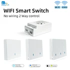 Умный светильник ключатель света eWeLink, Wi-Fi RF433, беспроводной передатчик RF, приемник, таймер, работа с Alexa, Google Home, 10 А2200 Вт