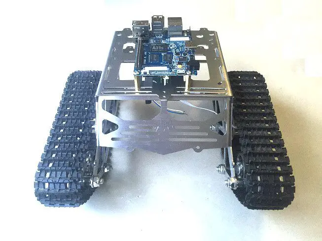 Радиоуправляемый танк шасси гусеничный трактор металлическое колесо робот