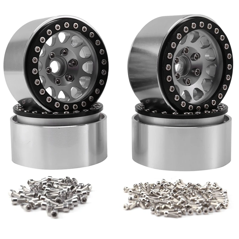 

4PCS Metal 1.9 Wheel Hub for 1/10 Crawler Axial SCX10 II 90046 Traxxas