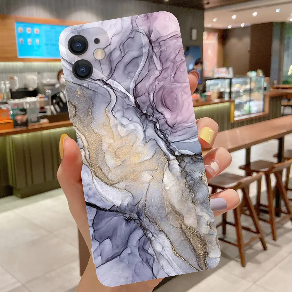 Painted Marble Pattern Phone Cover For Oneplus 9 8 Pro 8T 7 6 6T One Plus 1+8 Watercolor Soft Silicone Shockproof Protect Cases | Мобильные