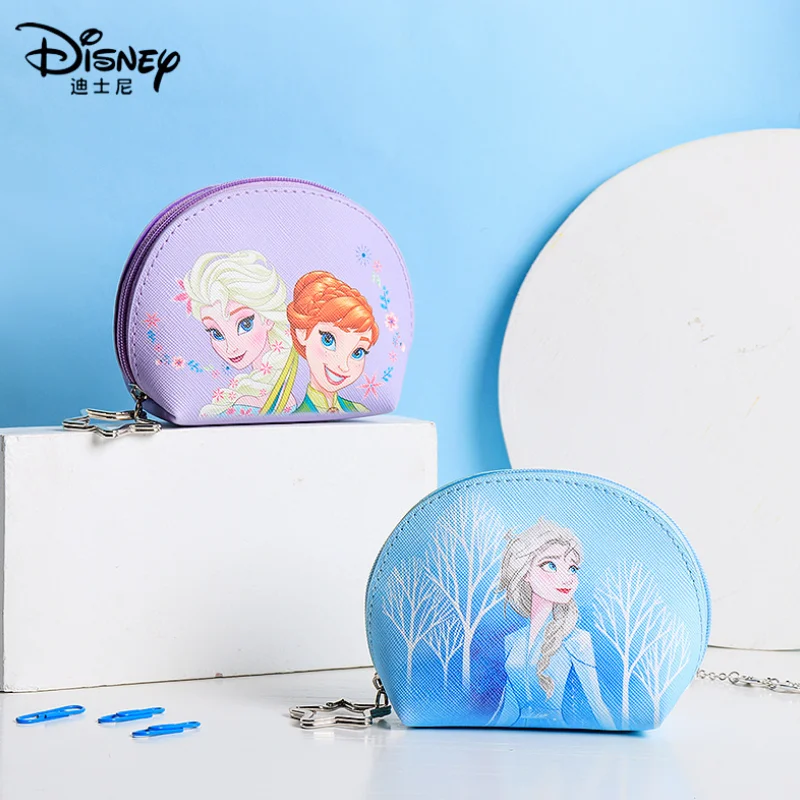 

Кошельки Disney, принцесса Эльзы, Детская сумка для хранения «Холодное сердце Анна», классические креативные кошельки из полиуретана для дево...