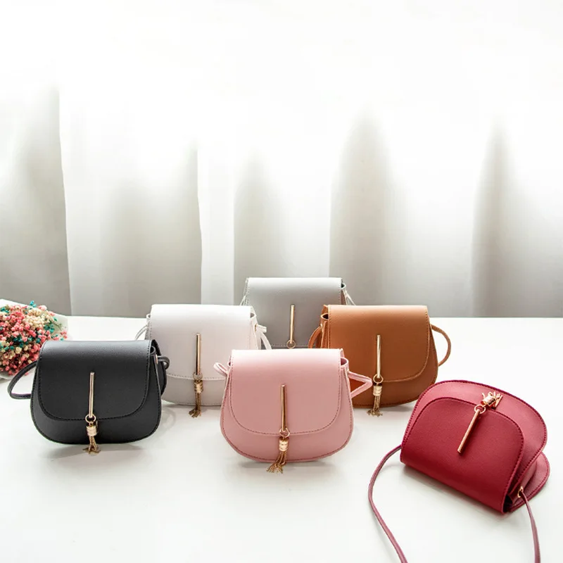 

2020 New Women's Bag New Style Tassled Small Round Women's Shoulder Bag Women Nice Gift 's Bag 6 Color