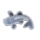 Форма для эпоксидной смолы в форме рыбы, Прозрачная силиконовая форма для подвесок сделай сам, декоративная форма для смолы, 634D