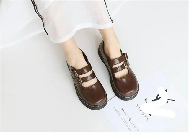 Brown Mary-Jane Lolita Shoes (Size 38), Luxury, Sneakers & Footwear on  Carousell