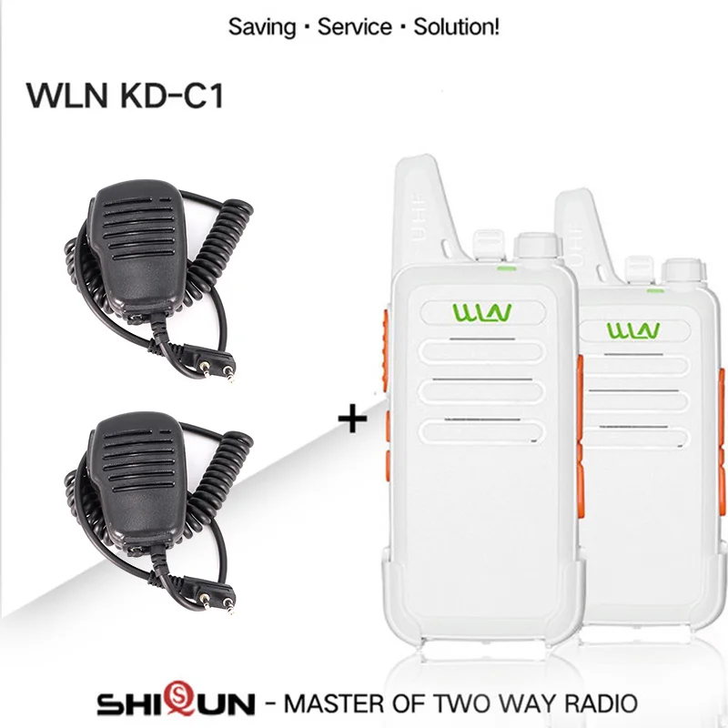 Add Mini Mic Sp. 2 шт WLN KD-C1 Мини Портативная рация 5 Вт UHF портативная двухсторонняя радиостанция RT22 WLN радио 5 Вт Мини Портативная 2 способ радио UHF 400-470 USB - Цвет: Add Mini Mic Sp.