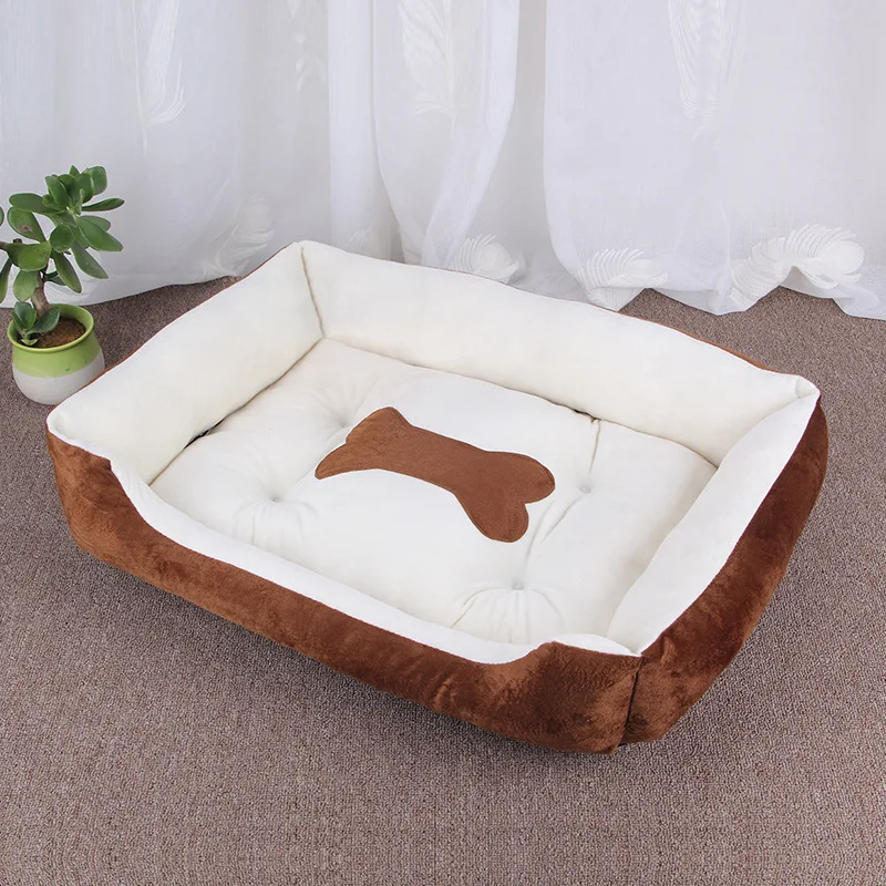 

Large Bone Pattern Pet Kennel Cat Litter Golden Retriever Teddy Four Seasons Mat Pet Supplies Dog Bed Dog Sofa Bed
