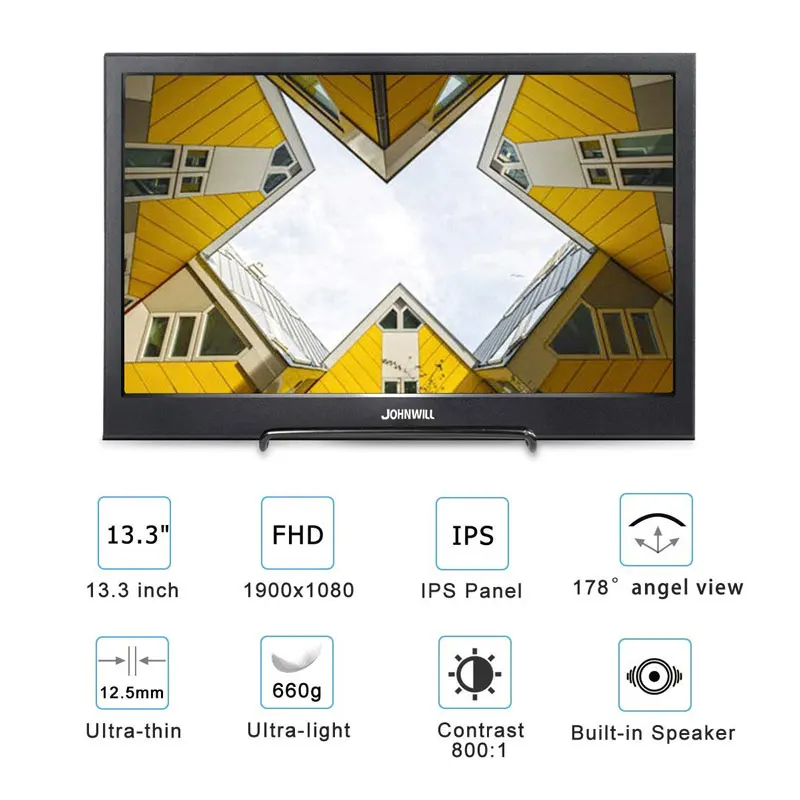 13,3 дюймов ips 2k портативный компьютерный монитор ПК HDMI PS3 PS4 Xbox 1080P ЖК-дисплей игровой монитор для Raspberry Pi Windows 7 8 10