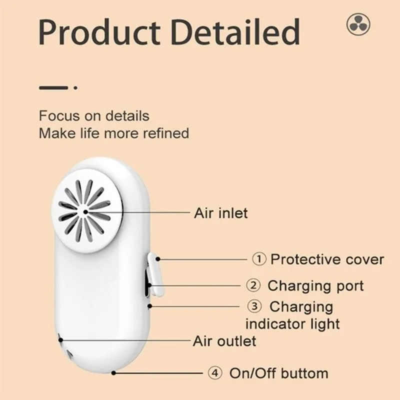 Персональный Воздухопроницаемый воздухоочиститель вентилятор для лица USB