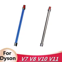 vacuum cleaner accessories telescopic extension rod for dyson v7 v8 v10 v11 straight pipe metal extension bar handheld wand tube