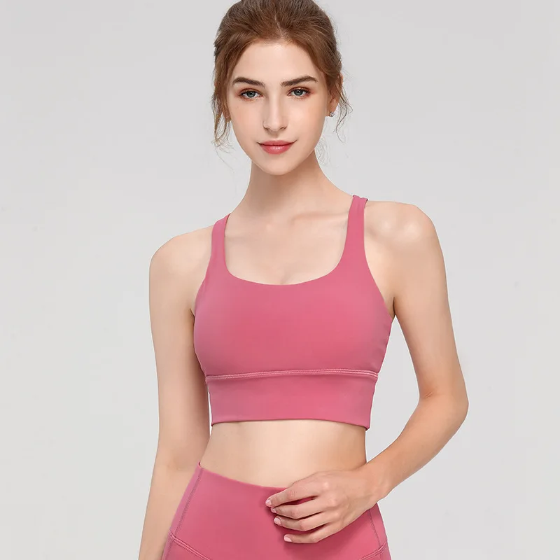 

Alo Yoga Summer New Women's Sports Bra Yoga Sports Top Workout Clothes Tube Top Four-color Sexy Shockproof Underwear wb9205
