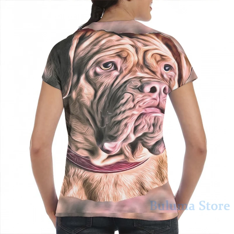 Мужская/Женская Бордовая футболка Dogue модная со сплошным принтом для мальчиков и