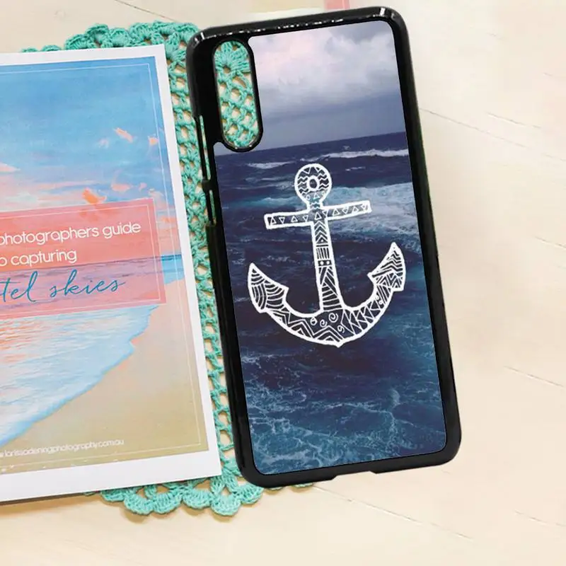 

Stripes Anchor Boat Ship Wheel Phone Case PC for iPhone 11 12 pro XS MAX 8 7 6 6S Plus X 5S SE 2020 XR