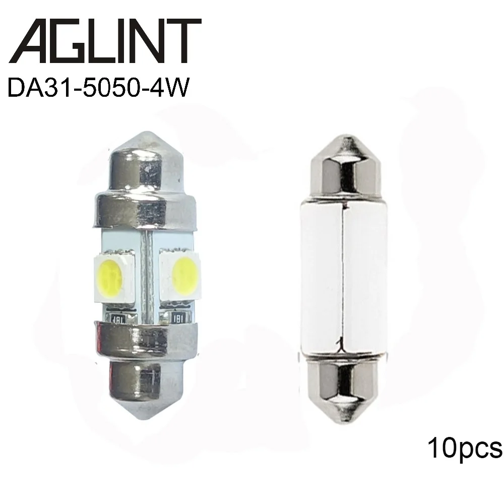AGLINT 10 шт. 31 мм гирлянда C5W светодиодный автомобильные лампы 5050 SMD 4 чипа для салона