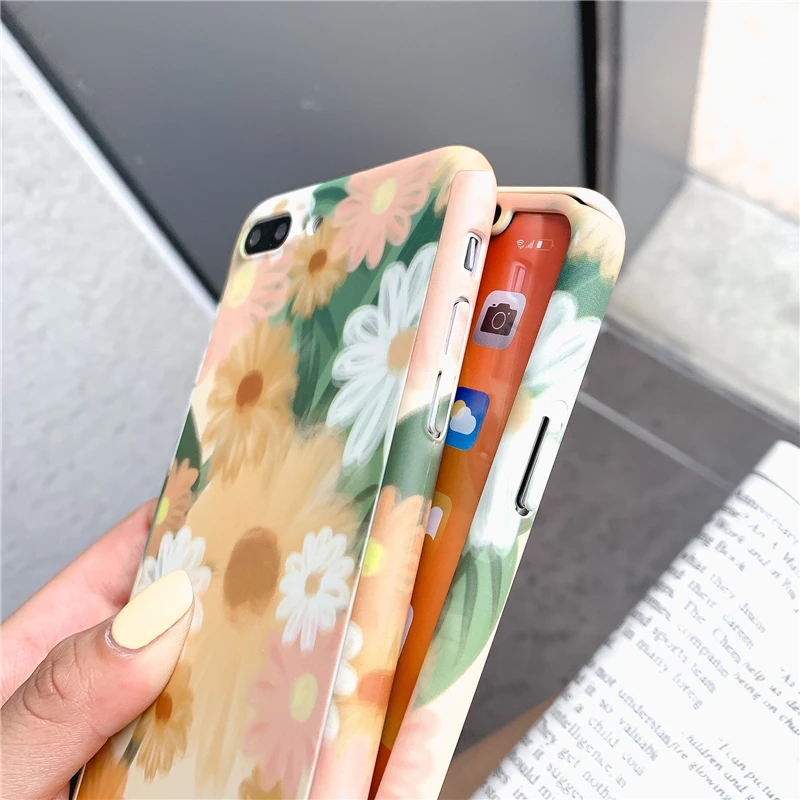 Модный защитный чехол FTAIDKJ для телефона с цветами и фруктами на 360 градусов iPhone 5S 5