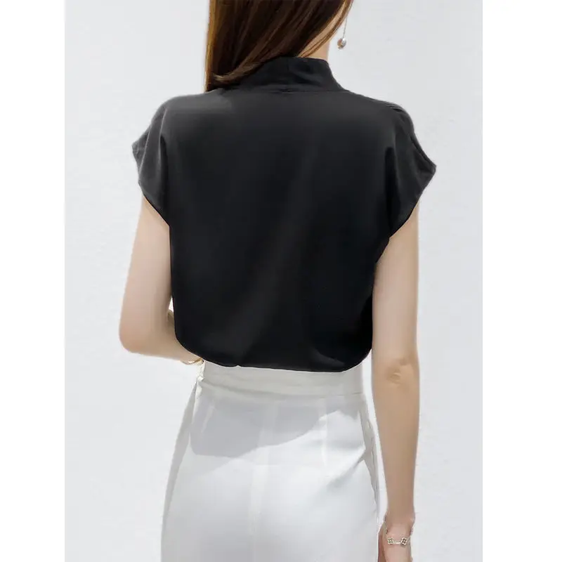 

Chiffon Blouse Women 2021 Summer Chiffon Shirts Blouse Tops Fashion Casual V-Neck short sleeve Blouses Femme Blusa