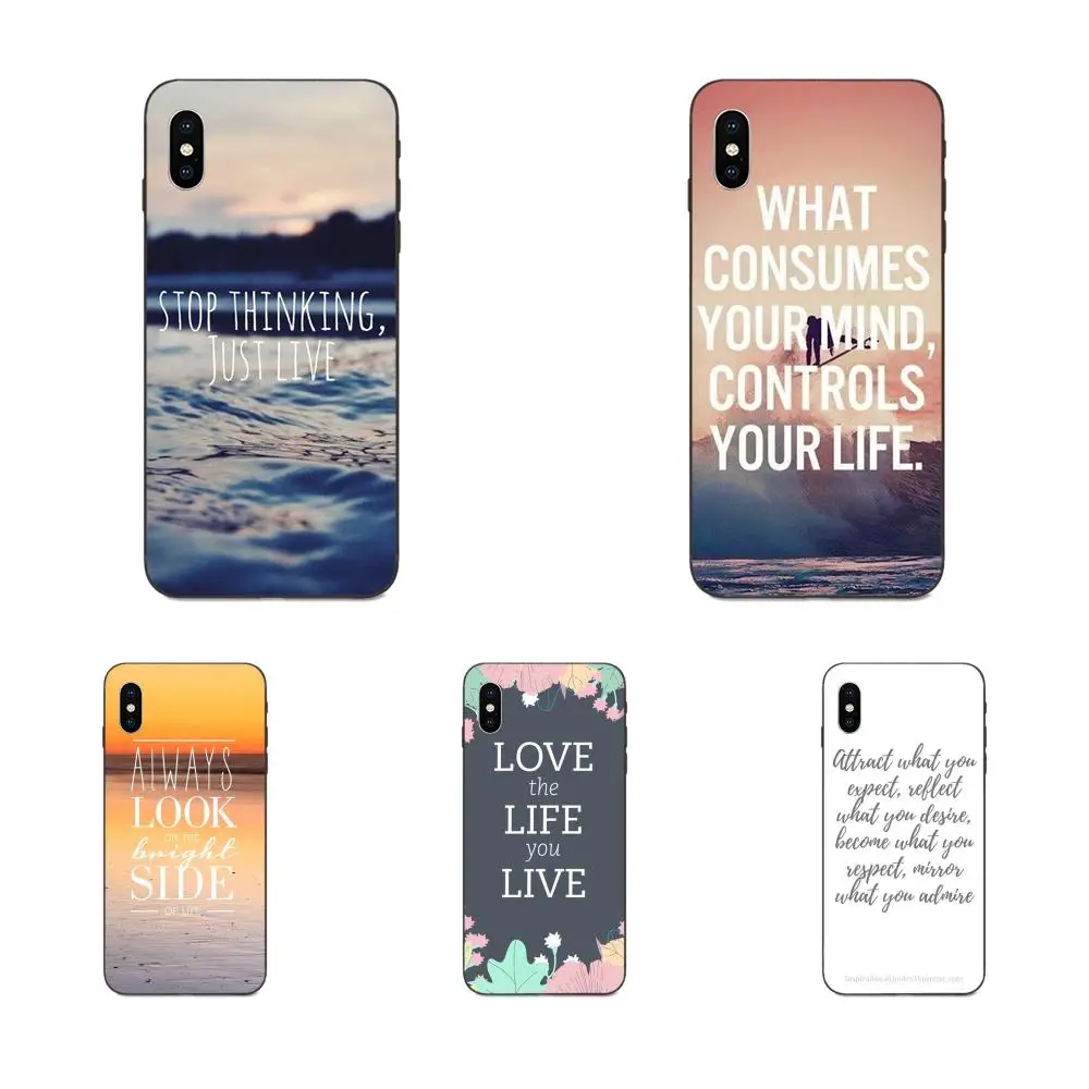 Вдохновляющая Цитата о приятных для жизни мягких чехлах из ТПУ Xiaomi Redmi Note 3 3S 4 4A 4X 5