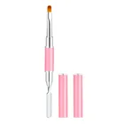 1 шт., шпатель для акрилового лака для ногтей с двумя головками