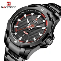 naviforce mens military sport wristwatches luminous waterproof male clock date display stainless steel watch relogio masculino