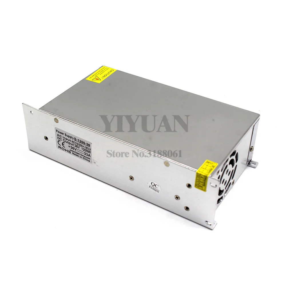 1200 Вт 36 в 33 а маленький объем одиночный выход импульсный источник питания 110 В 220